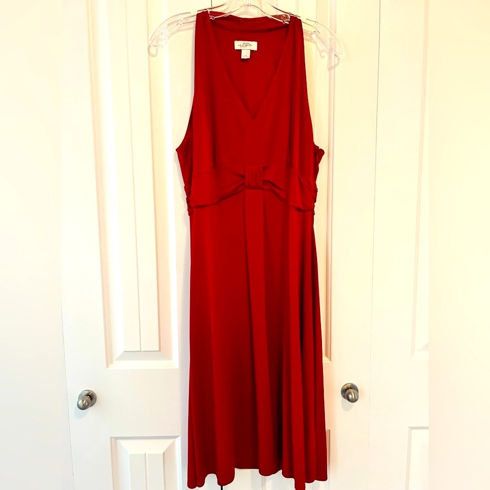 Ann Taylor LOFT Holiday Red Dress Size 14 NWOT - Valentine’s Day Dress!